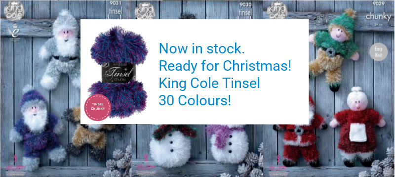 King Cole Chunky Tinsel Now Available