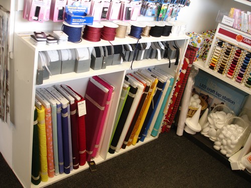 Inside the Shop - Fabric display